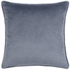 Hoem Lanzo Cut Velvet Piped Filled Cushion 45cm x 45cm Dusk