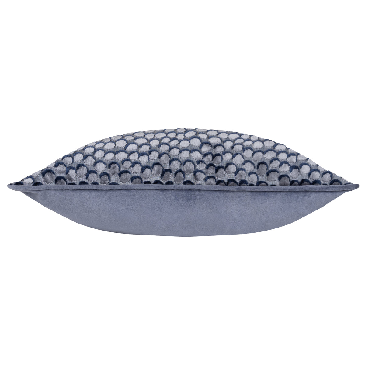 Hoem Lanzo Cut Velvet Piped Filled Cushion 45cm x 45cm Dusk