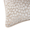 Hoem Lanzo Cut Velvet Piped Filled Cushion 45cm x 45cm Moonbeam