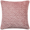 Hoem Lanzo Cut Velvet Piped Filled Cushion 45cm x 45cm Plaster Pink