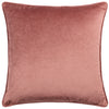 Hoem Lanzo Cut Velvet Piped Filled Cushion 45cm x 45cm Plaster Pink