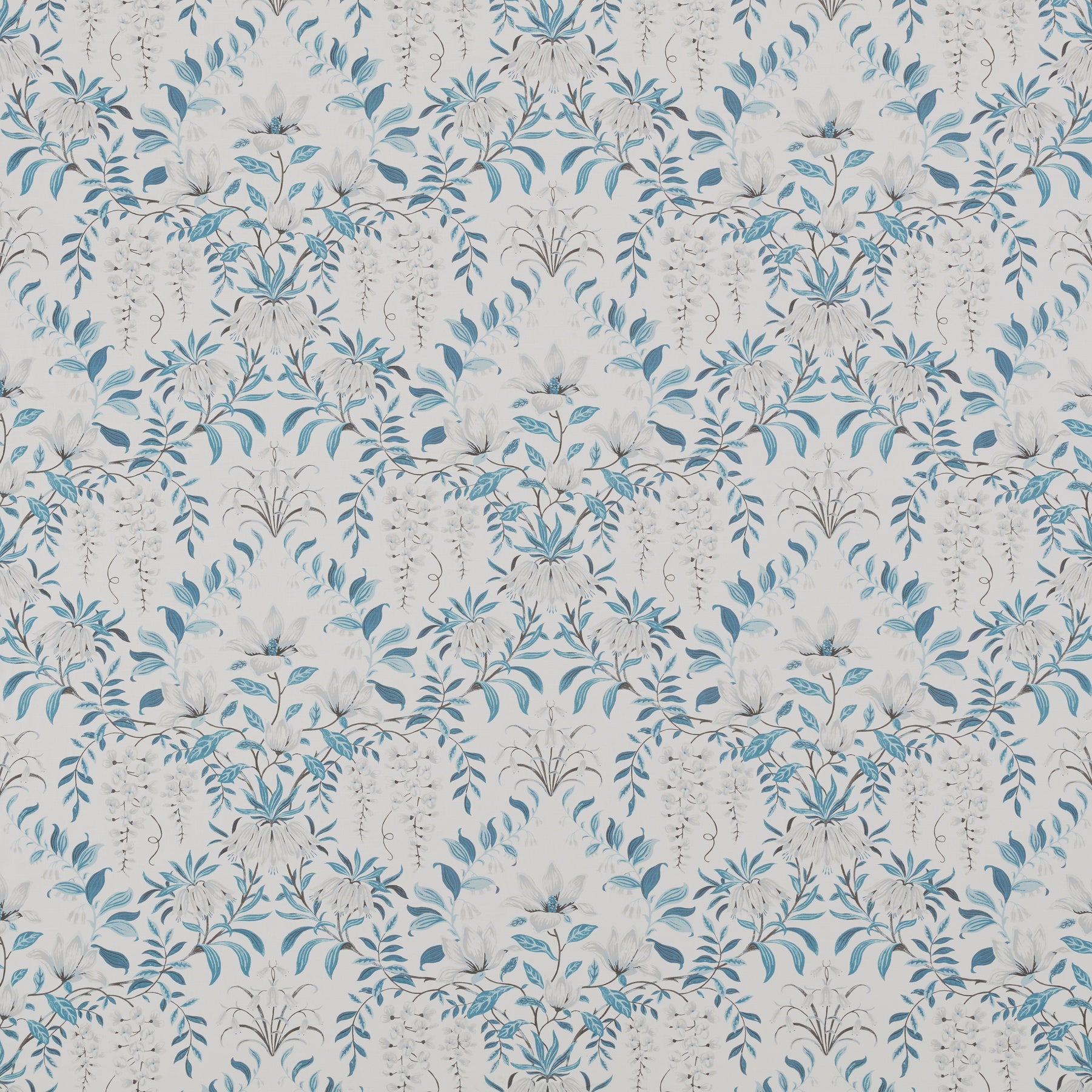 Laura Ashley Parterre Fabric Off White Seaspray