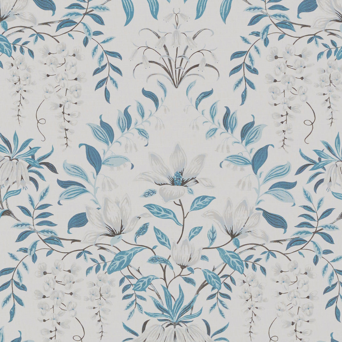 Laura Ashley Parterre Fabric Off White Seaspray