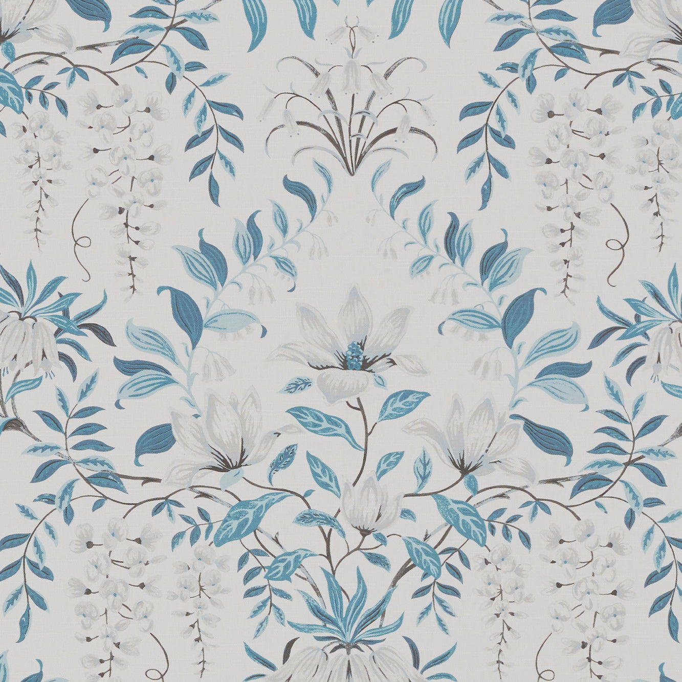Laura Ashley Parterre Fabric Off White Seaspray