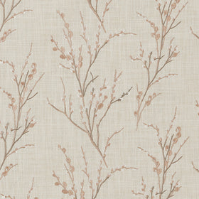Laura Ashley Pussy Willow Embroidered Fabric Blush