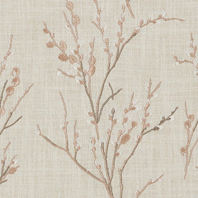 Laura Ashley Pussy Willow Embroidered Fabric Blush