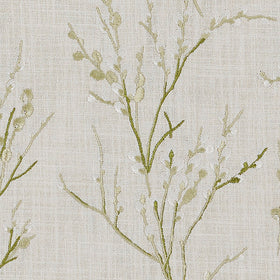 Laura Ashley Pussy Willow Embroidered Fabric Hedgerow