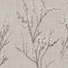 Laura Ashley Pussy Willow Embroidered Fabric Steel