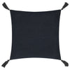 Larch Woven Filled Cushion 45cm x 45cm Black