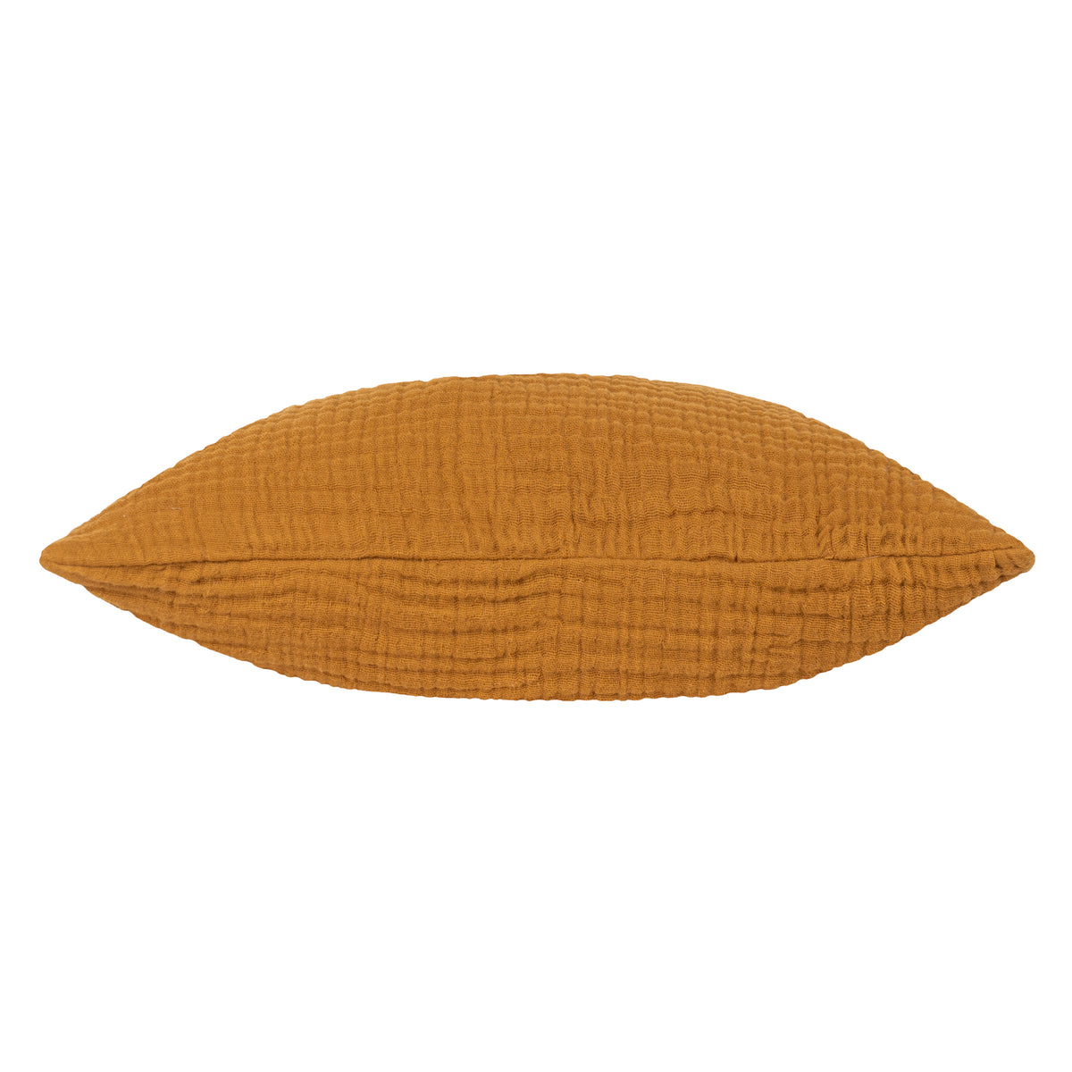 Yard Lark Muslin Crinkle Cotton Filled Cushion 45cm x 45cm Cumin