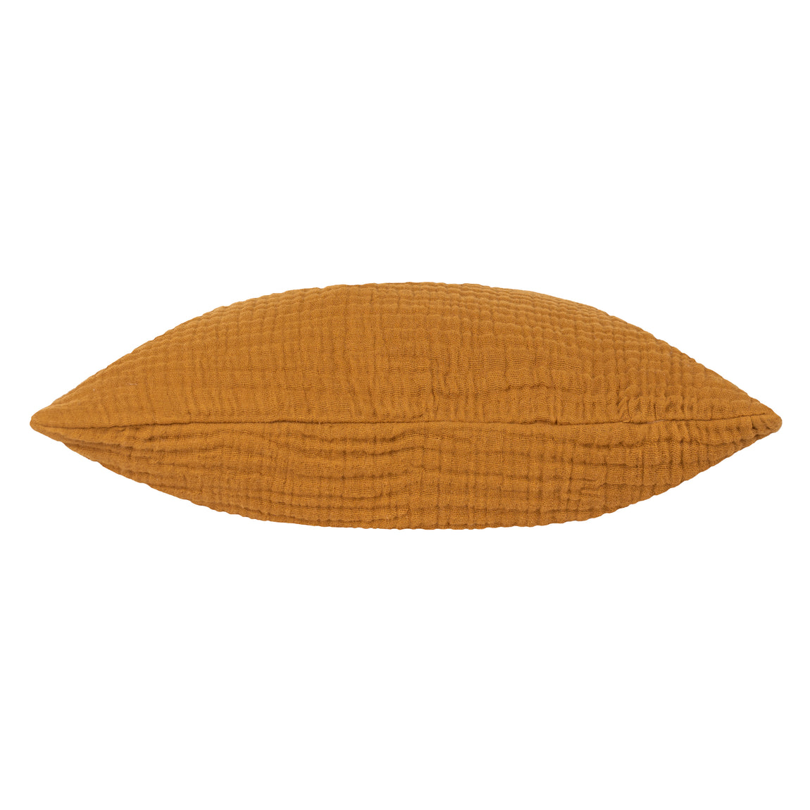 Yard Lark Muslin Crinkle Cotton Filled Cushion 45cm x 45cm Cumin