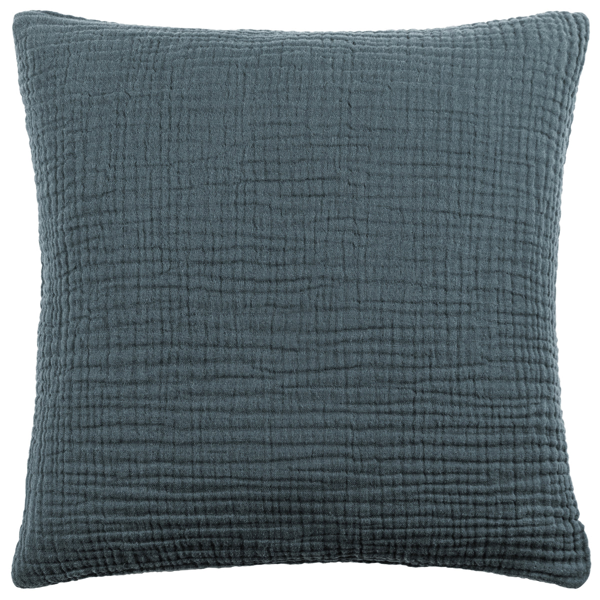 Yard Lark Muslin Crinkle Cotton Filled Cushion 45cm x 45cm Dusk