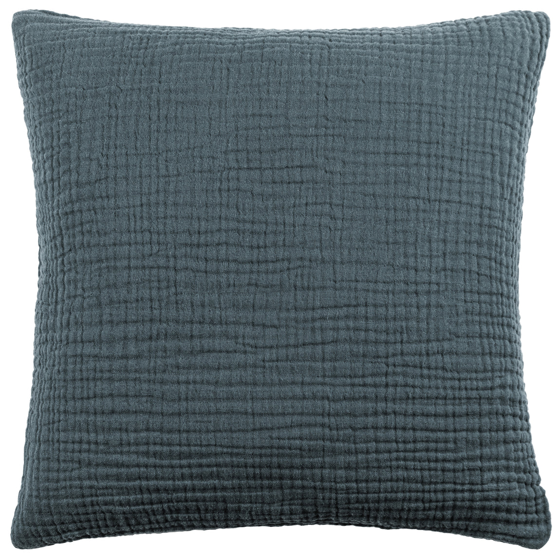 Yard Lark Muslin Crinkle Cotton Filled Cushion 45cm x 45cm Dusk