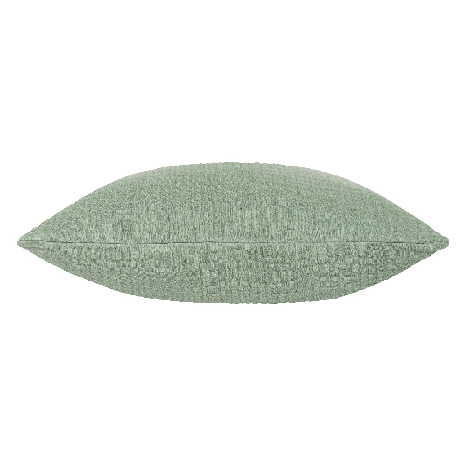 Yard Lark Muslin Crinkle Cotton Filled Cushion 45cm x 45cm Eucalyptus