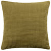 Yard Lark Muslin Crinkle Cotton Filled Cushion 45cm x 45cm Khaki
