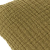 Yard Lark Muslin Crinkle Cotton Filled Cushion 45cm x 45cm Khaki