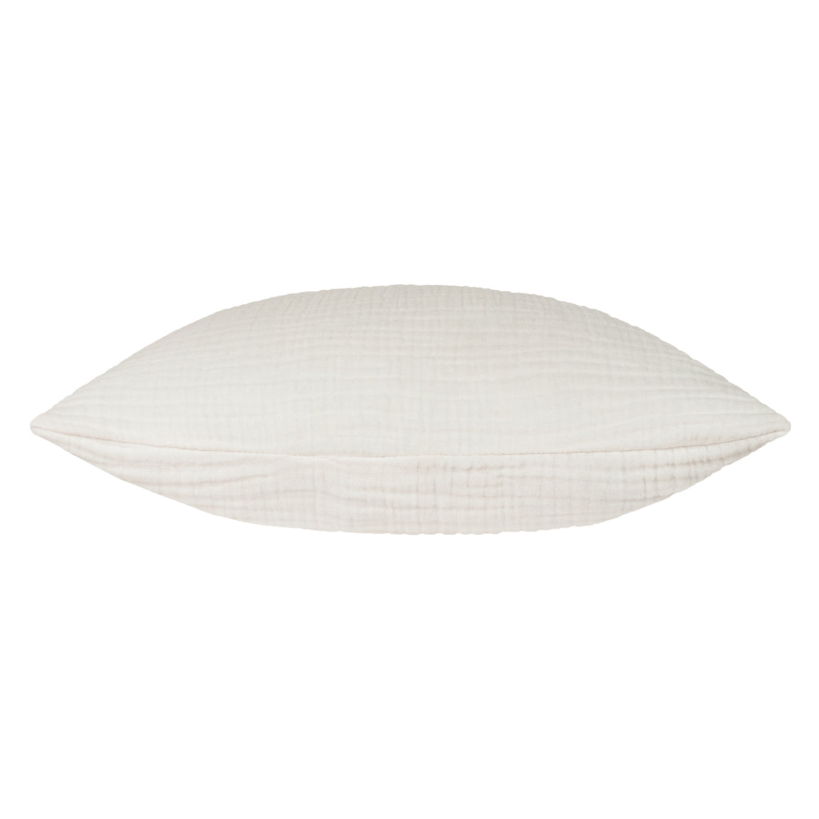 Yard Lark Muslin Crinkle Cotton Filled Cushion 45cm x 45cm White