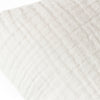 Yard Lark Muslin Crinkle Cotton Filled Cushion 45cm x 45cm White