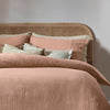 Lark Muslin Cotton Bedding Set Pink Clay