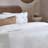 Lark Muslin Cotton Bedding Set White