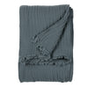 Lark Crinkled Cotton Throw Dusk