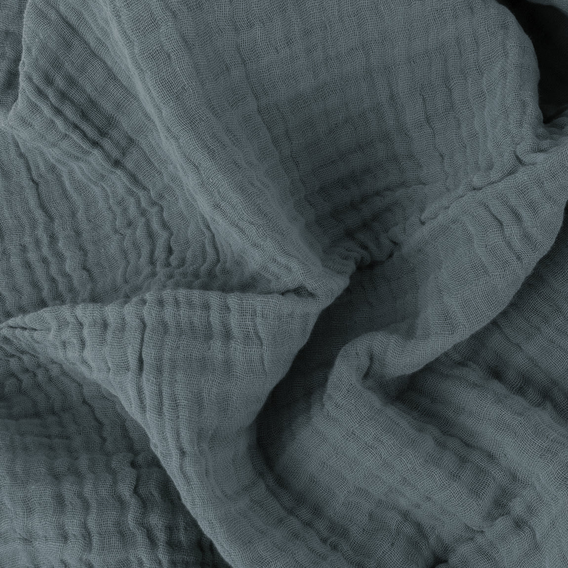 Lark Crinkled Cotton Throw Dusk