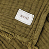 Lark Crinkled Cotton Throw Khaki
