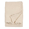 Lark Crinkled Cotton Throw Natural