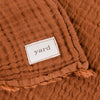 Lark Crinkled Cotton Throw Pecan
