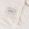 Lark Crinkled Cotton Throw White