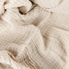 Lark Crinkled Cotton Throw Natural