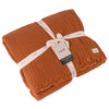 Lark Crinkled Cotton Throw Pecan