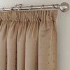 Madison Ready Made Pencil Pleat Curtains Latte