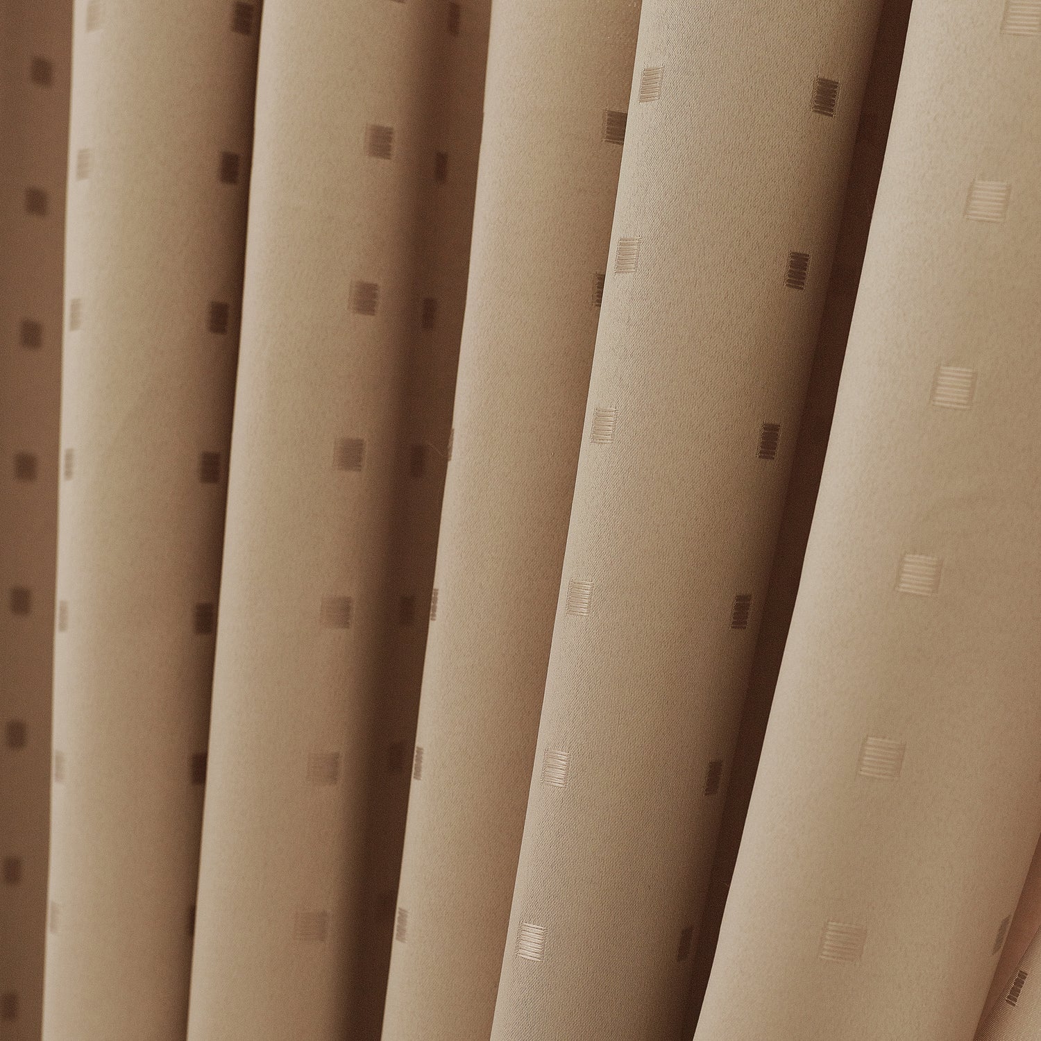Madison Ready Made Pencil Pleat Curtains Latte