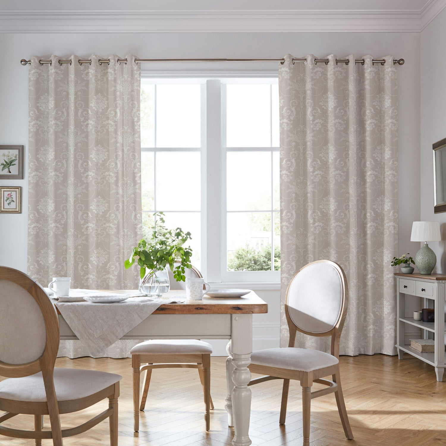 Laura Ashley Josette Made To Measure Roman Blind Dove Grey