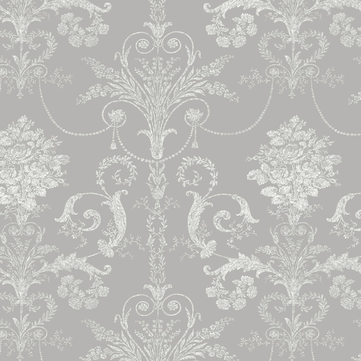 Laura Ashley Josette Made To Measure Roman Blind Steel