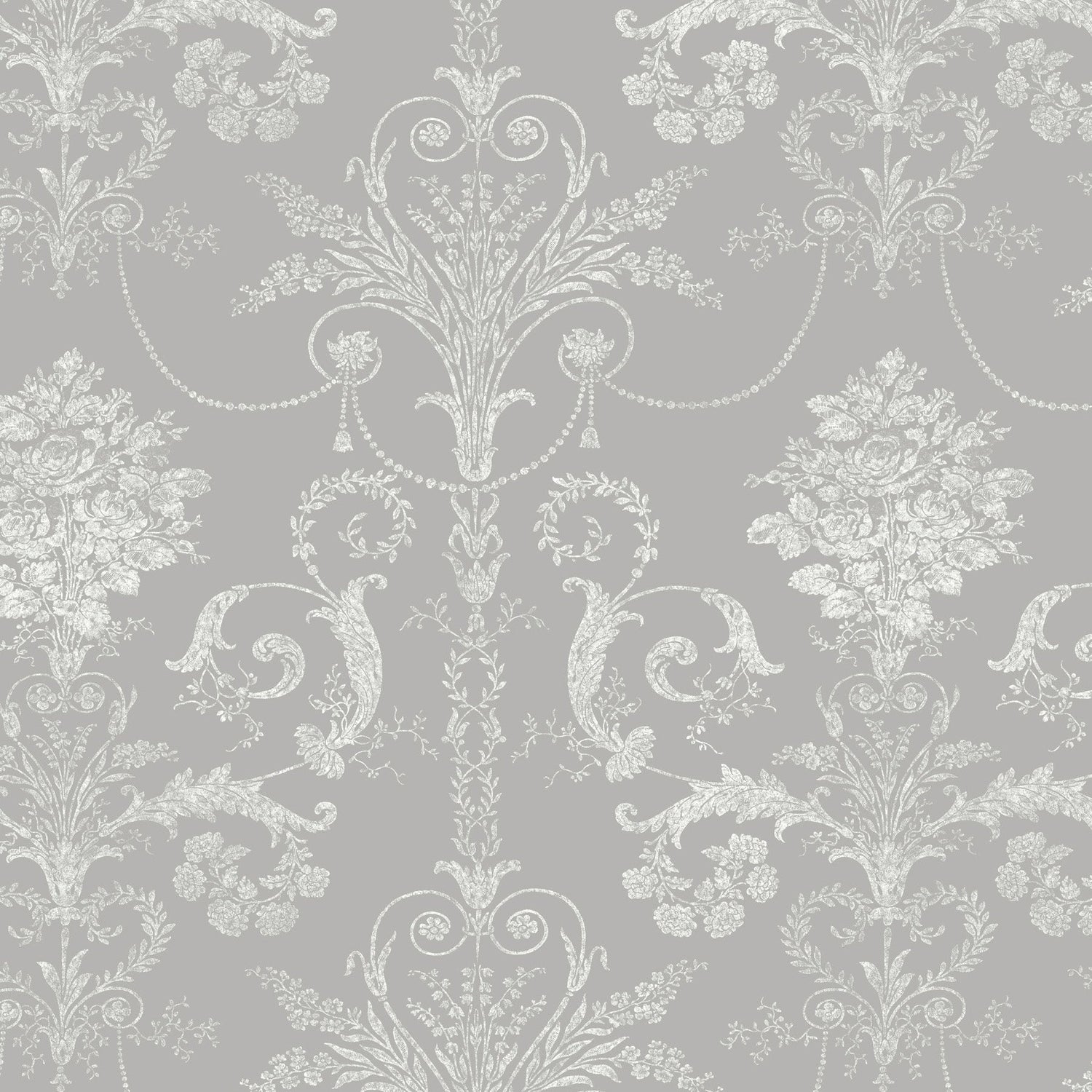 Laura Ashley Josette Made To Measure Curtains Steel