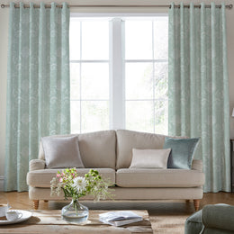 Laura Ashley Josette Made To Measure Curtains Duck Egg