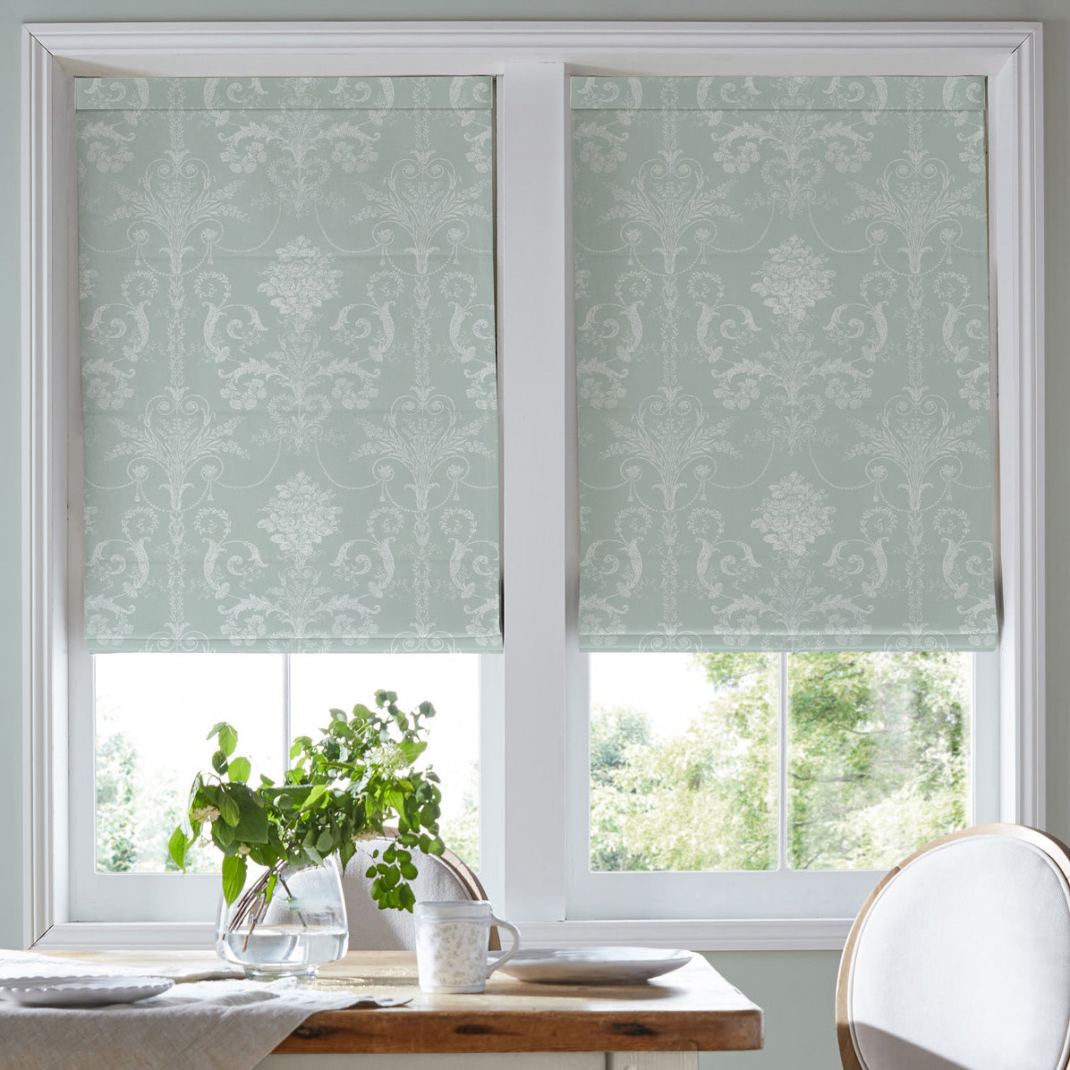 Laura Ashley Josette Made To Measure Curtains Duck Egg