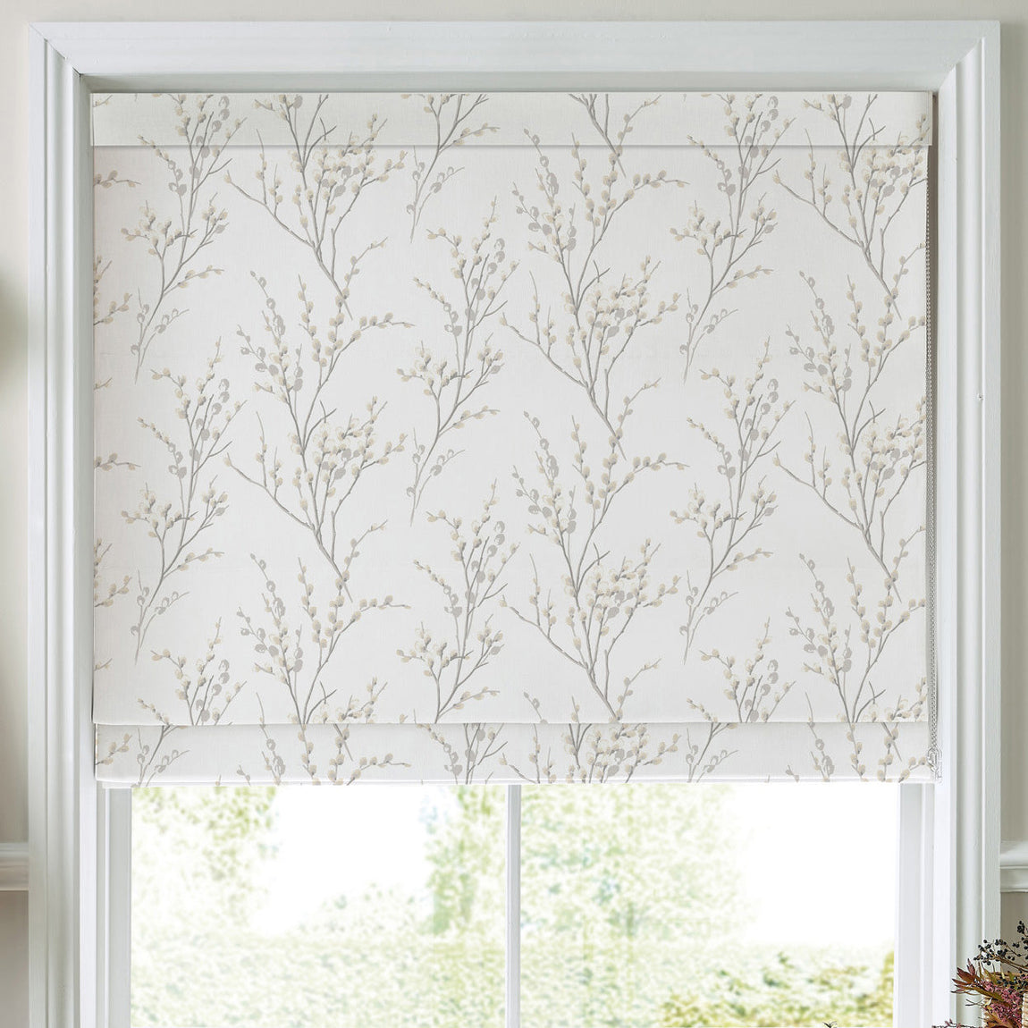 Laura Ashley Pussy Willow Made To Measure Curtains Dove Grey