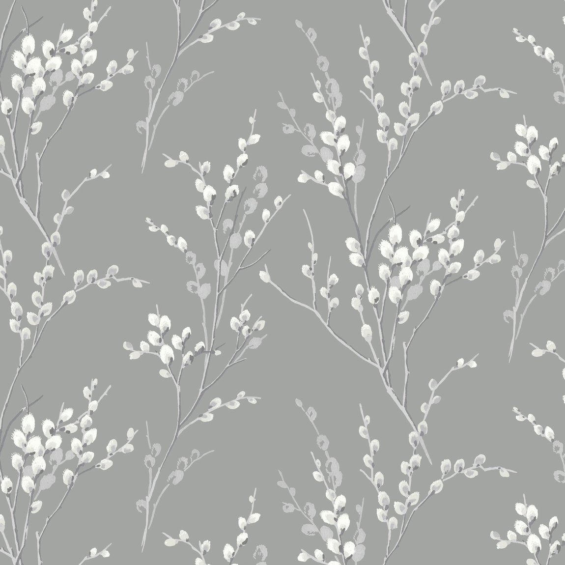 Laura Ashley Pussy Willow Made To Measure Roman Blind Steel