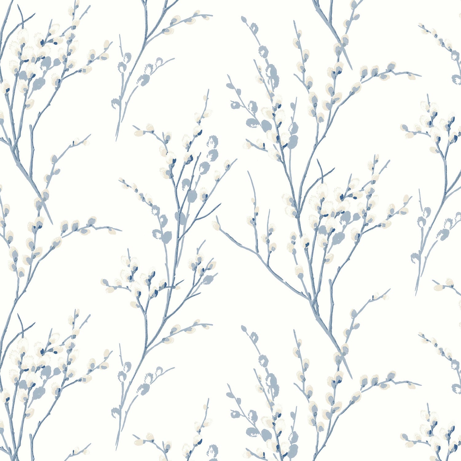 Laura Ashley Pussy Willow Made To Measure Curtains Off White Seaspray