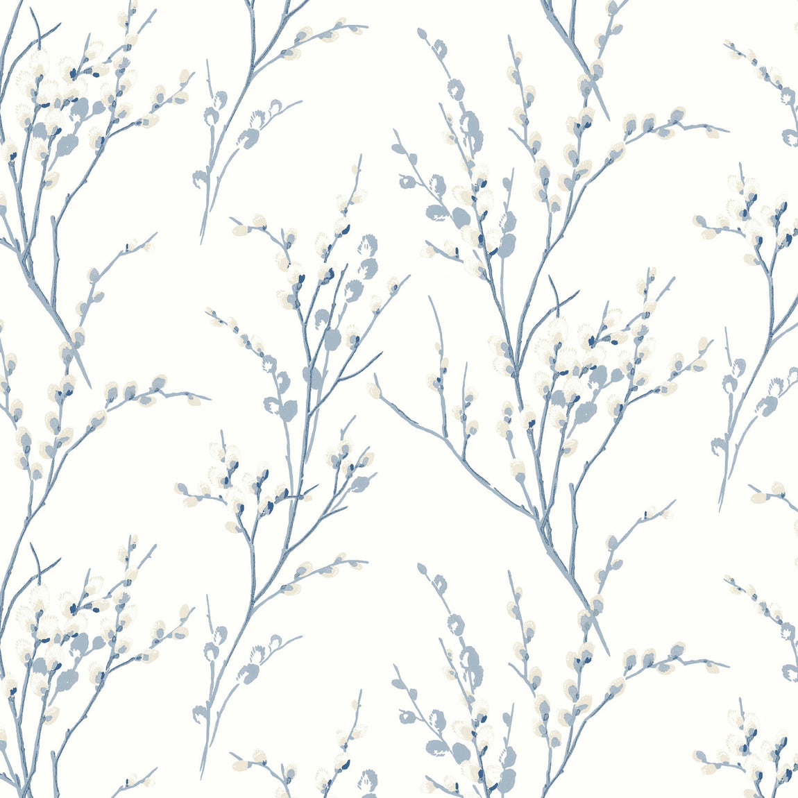 Laura Ashley Pussy Willow Made To Measure Curtains Off White Seaspray