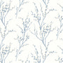 Laura Ashley Pussy Willow Made To Measure Roman Blind Off White Seaspray Sample Image