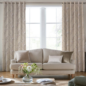 Laura Ashley Pussy Willow Made To Measure Curtains Natural