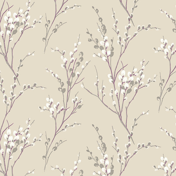 Laura Ashley Pussy Willow Made To Measure Roman Blind Natural