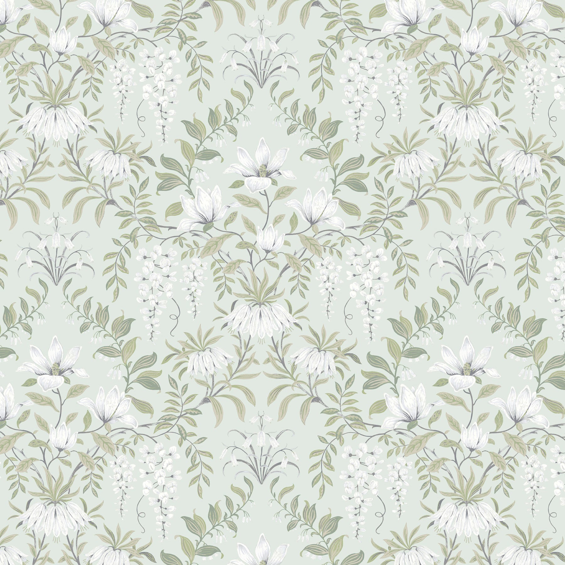 Laura Ashley Parterre Made To Measure Curtains Sage