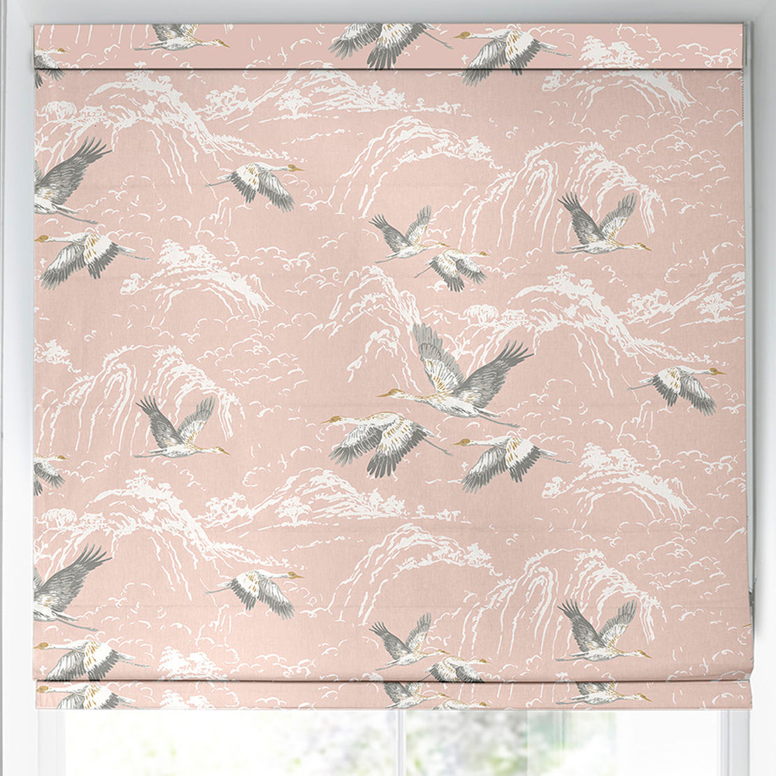 Laura Ashley Animalia Made to Measure Roman Blind Blush