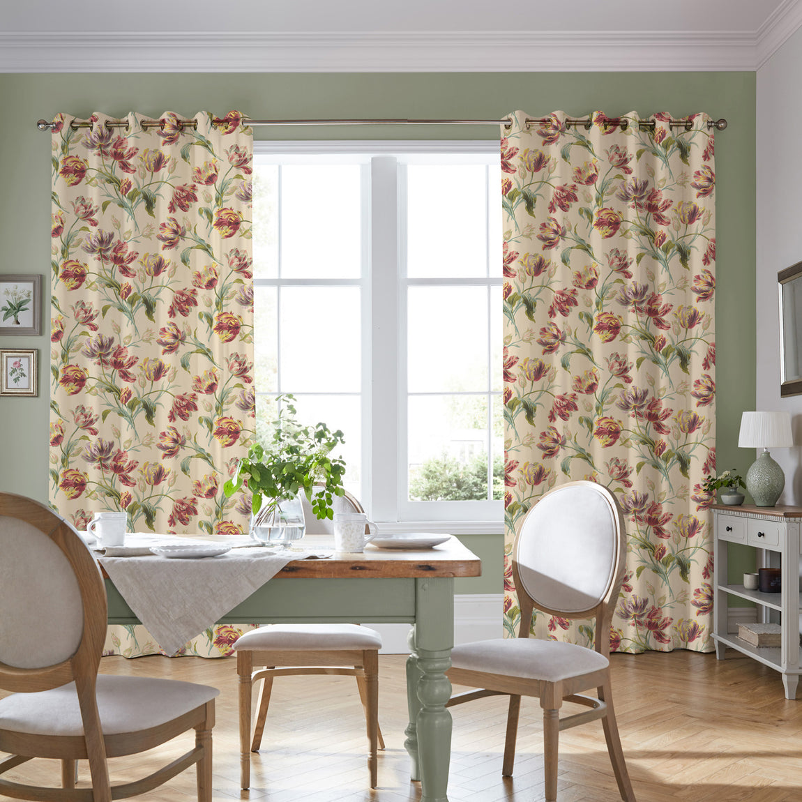Laura Ashley Gosford Made To Measure Roman Blind Cranberry