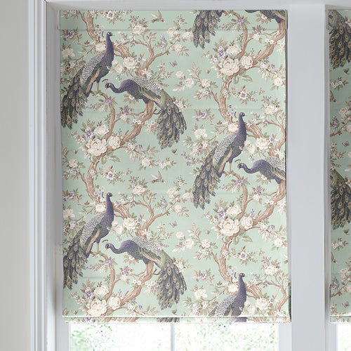 Laura Ashley Belvedere Made to Measure Roman Blind Duckegg